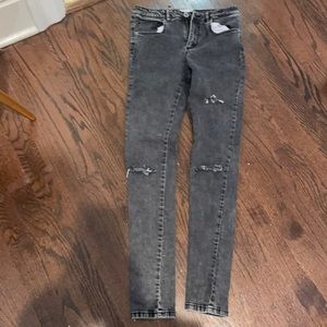 Zara girls distressed jeans